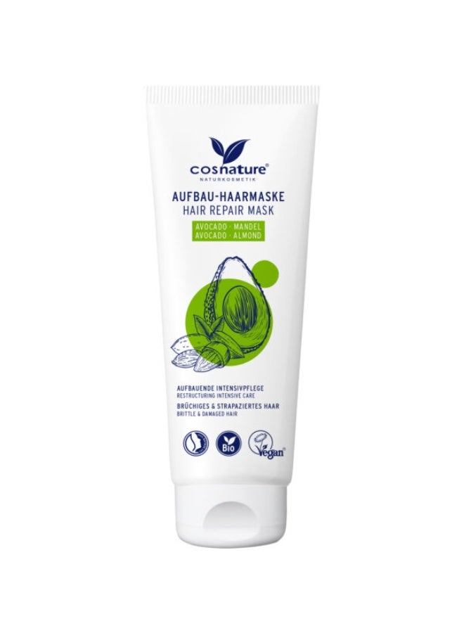 cosnature Avocado & Almond Regenerating Hair Mask – Nourishes & Strengthens Hair – 100 ML – Made in Germany - Image 1
